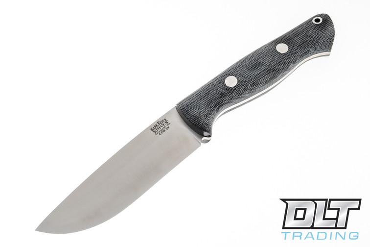 Bark River EXT-2 LT 3V Black Canvas Micarta - Matte
