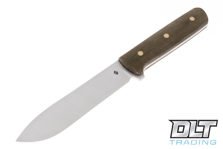 Sliwkosky Kephart - Green Canvas Micarta - Brown Liners