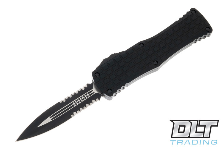 Microtech 702-2TFRS Hera D/E - Black Frag Handle - Black Blade