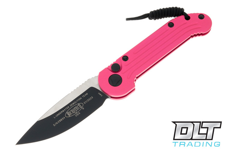 Microtech 135-1PK LUDT - Pink Handle - Black Blade