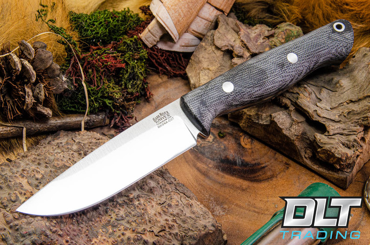 Bark River EXT-1 MagnaCut Black Canvas Micarta - Matte