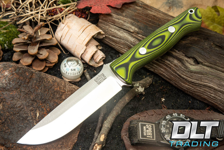 Bark River Bravo 1.25 LT Cru-Wear Toxic & Black Suretouch - Matte - Toxic Green Liners