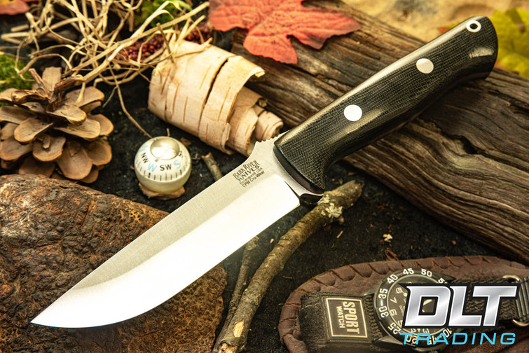 Bark River Bravo 1.25 LT Cru-Wear Black Canvas Micarta