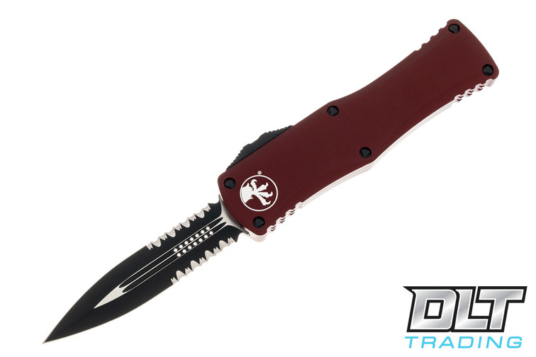 Microtech 702-2MR Hera D/E - Merlot Red Handle - Black Blade Microtech 702-2MR Hera D/E - Merlot Red Handle - Black Blade
