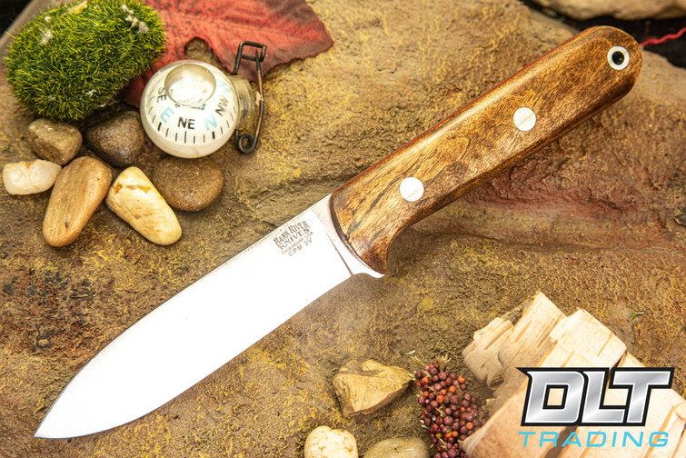Bark River Mini Kephart 3V Dark Curly Maple - Red Liners #2