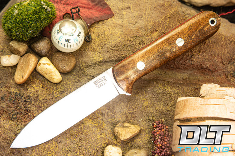 Bark River Mini Kephart 3V Dark Curly Maple - Red Liners #1.0 Bark River Mini Kephart 3V Dark Curly Maple - Red Liners #1.0