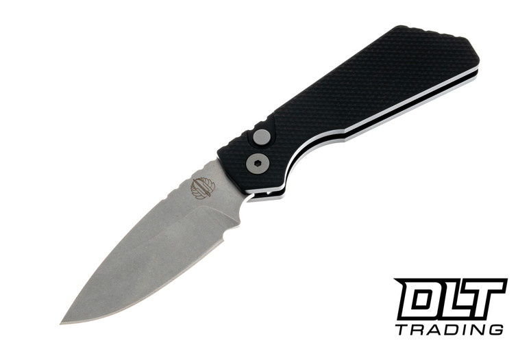 Pro-Tech Strider PT+ - Textured Black Handle - Stonewashed MagnaCut Blade
