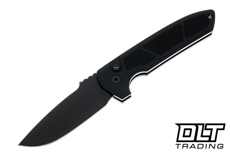 Pro-Tech Rockeye Operator - Black Handle - Black D2 Blade