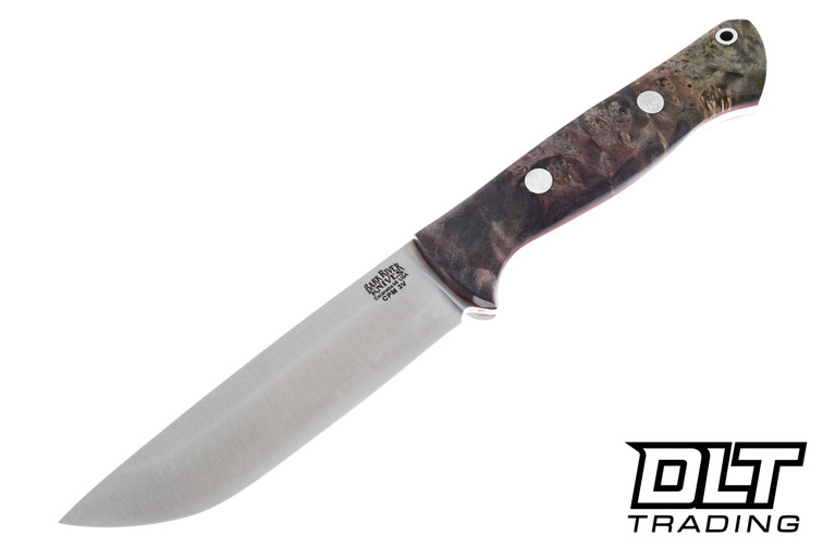 Bark River Bravo 1.25 LT 3V Purple & Green Maple Burl - Red Liners - Rampless