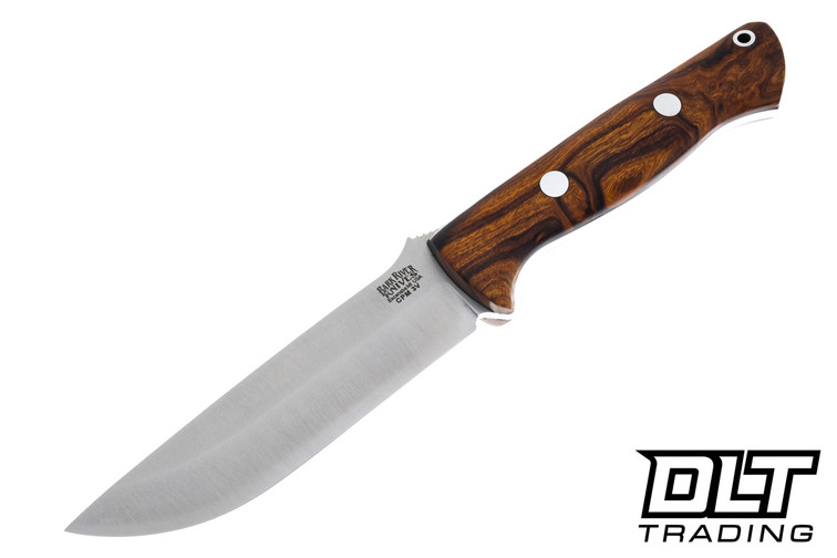 Bark River Bravo 1.25 LT 3V Desert Ironwood Burl - Red Liners - Mosaic Pins #4