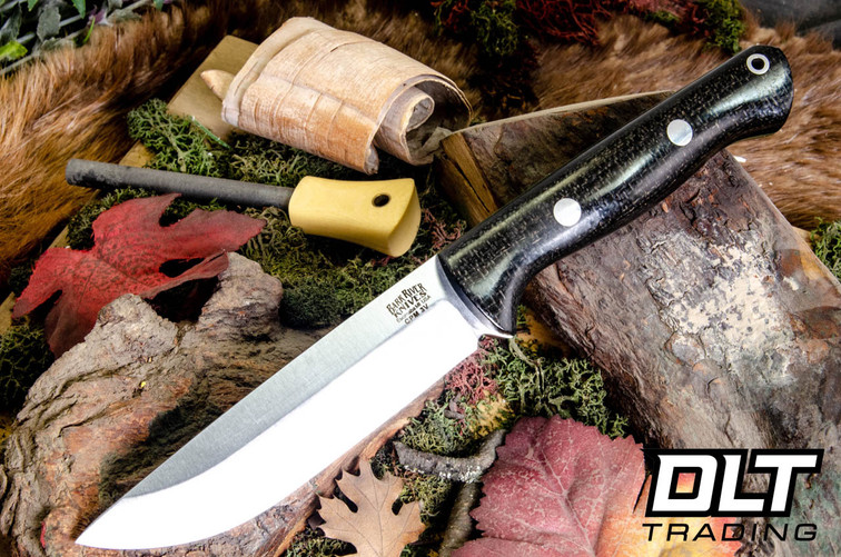 Bark River Bravo 1.25 LT 3V Black Burlap - Lime Green Liners - Rampless