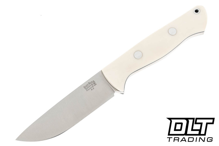 Bravo 1 A2 White Linen Micarta - Matte - Black Liners - Rampless