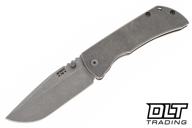 McNees PM Mac 2 3.5" - Smooth Atomic Titanium - Matte Stonewashed MagnaCut Blade
