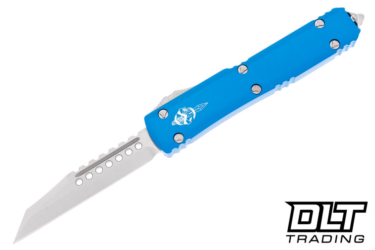 Microtech 119W-10BLS Ultratech Warhound - Blue Handle - Stonewashed Blade - Signature Series