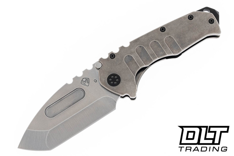 Medford Praetorian T Tanto - Tumbled S90V - Tumbled Titanium - PVD Hardware & Clip