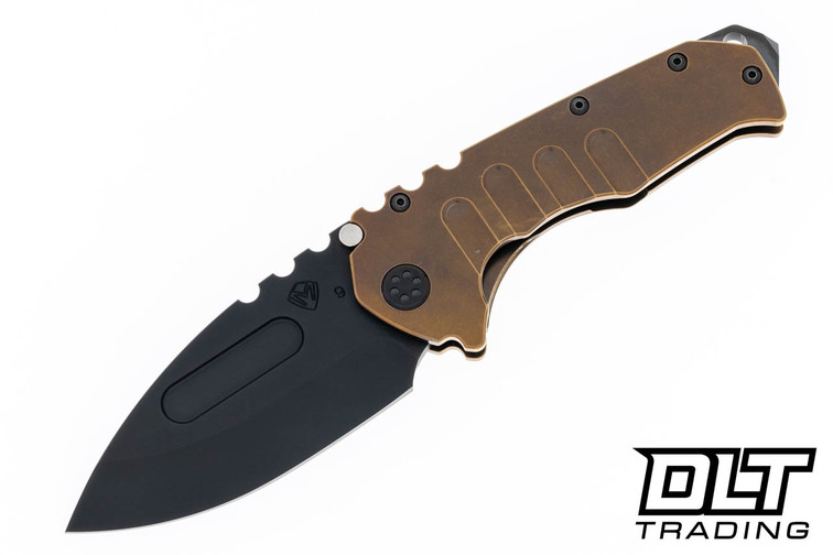Medford Praetorian T Drop Point - PVD S90V - Bronze Titanium - PVD Hardware & Clip