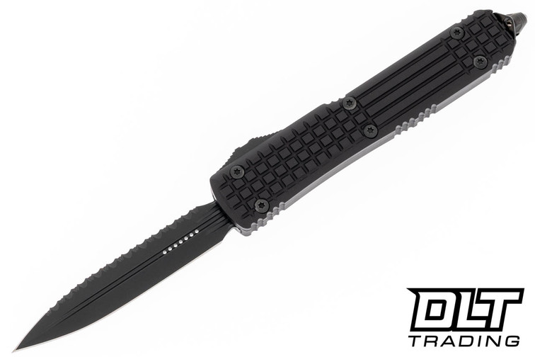 Microtech 122-3UT-DS Ultratech D/E - Black Frag Handle - Black DLC Blade - Signature Series