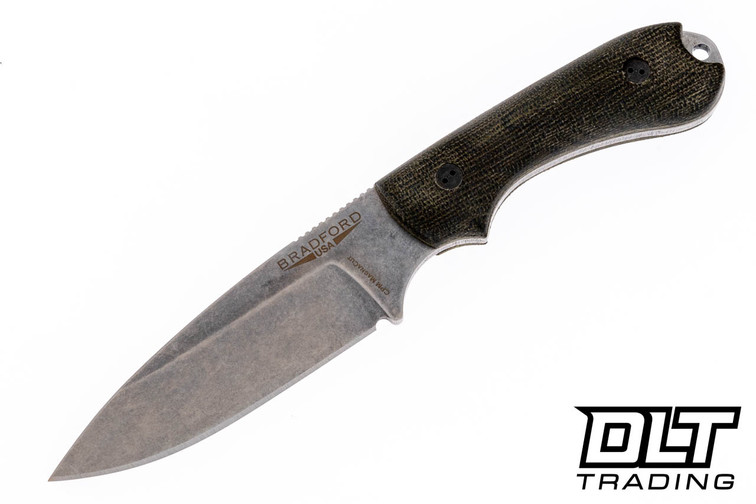 Bradford Guardian 3.2 MagnaCut - 3D OD Green Micarta - Saber Grind - Stonewashed