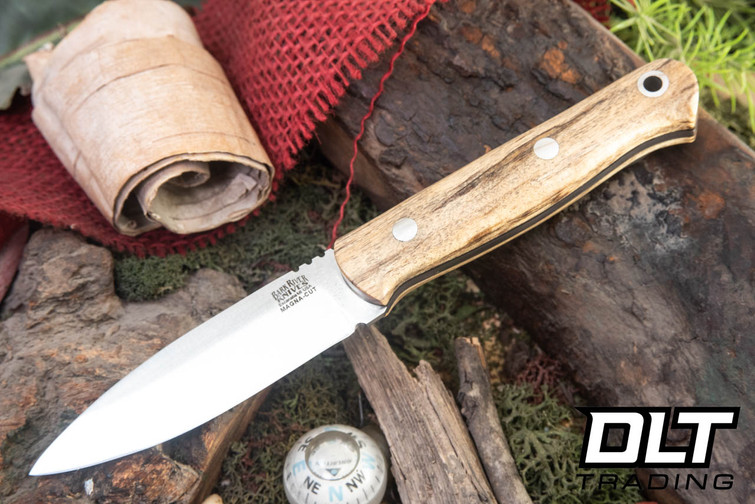 Bark River Bushcraft Scout MagnaCut Spalted Hackberry Burl - Black Liners #6