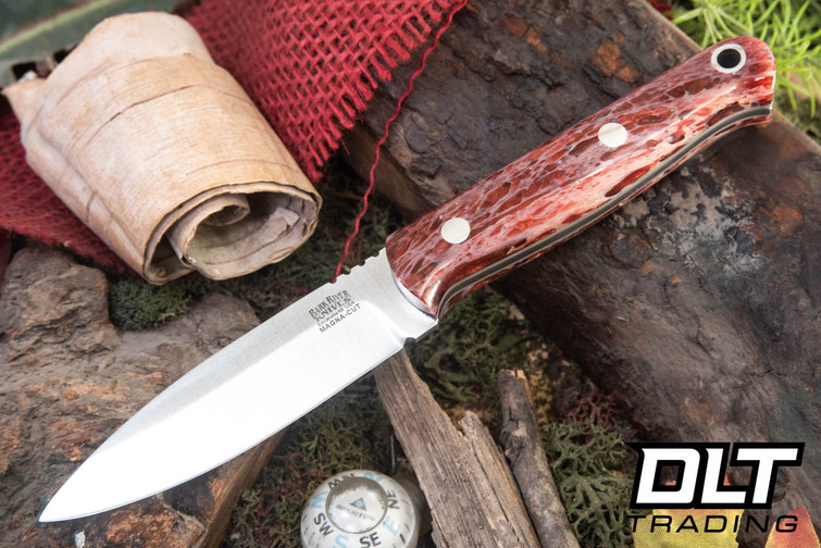 Bark River Bushcraft Scout MagnaCut Red Kudu - Grey Liners