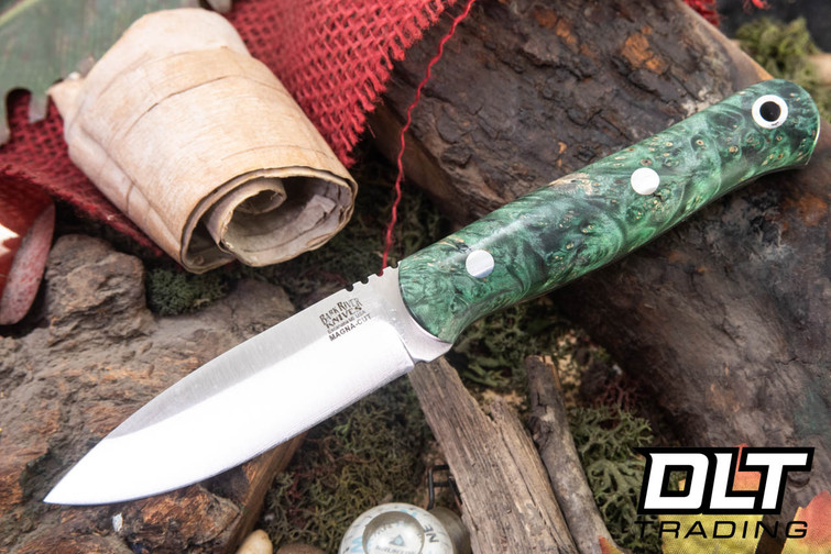 Bark River Bushcraft Scout MagnaCut Evergreen Maple Burl