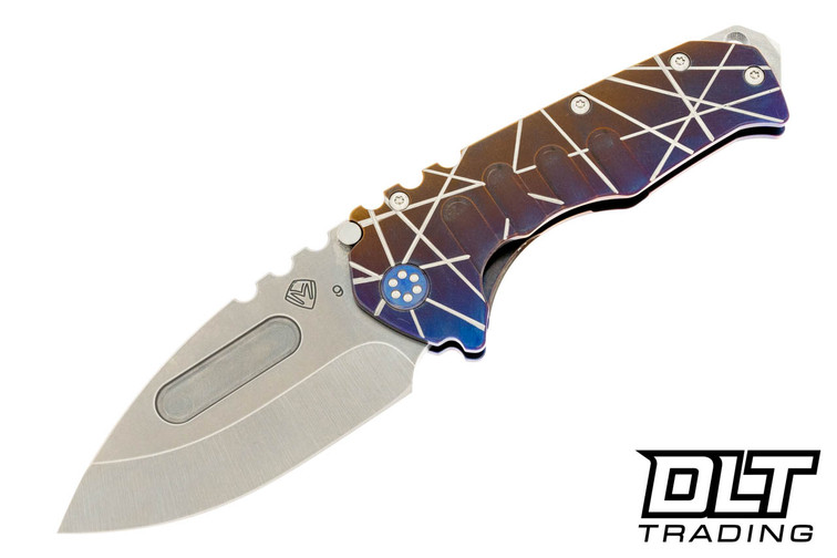 Medford Praetorian T Drop Point - Tumbled S90V - Sculpted Titanium #8