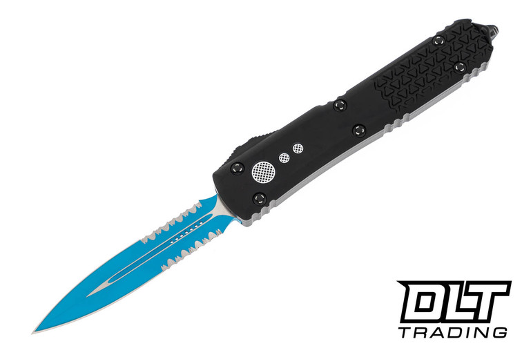 Microtech 122-2JK Ultratech D/E Jedi Knight - Black Handle - Blue Blade