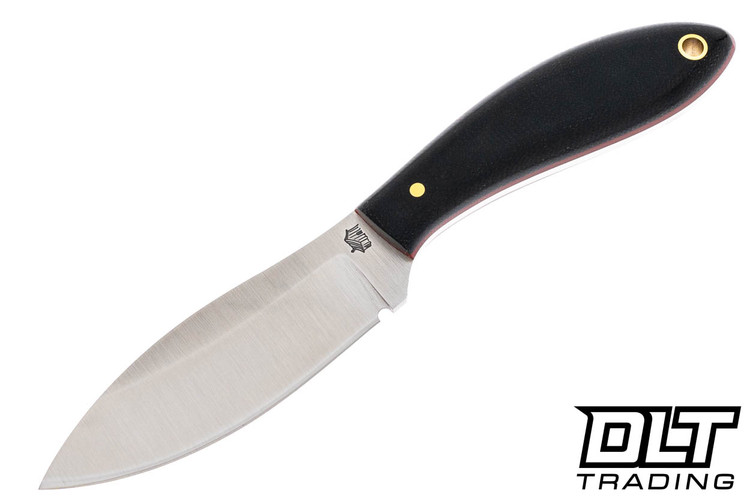 LT Wright Small Northern Hunter 3V - High Saber - Black Canvas Micarta - Red Liners