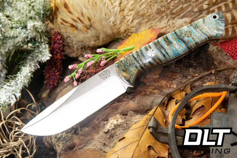 Bark River EXT-2 LT 3V Swedge - Mammoth - Orange Liners - Mosaic Pins #3