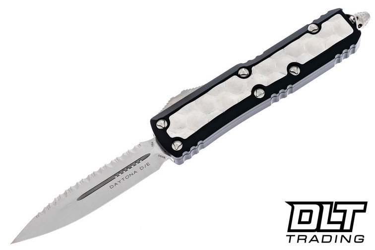 Microtech 126-12BIS Daytona D/E - Black Handle - Brute Inlay - Stonewashed Blade - Signature Series