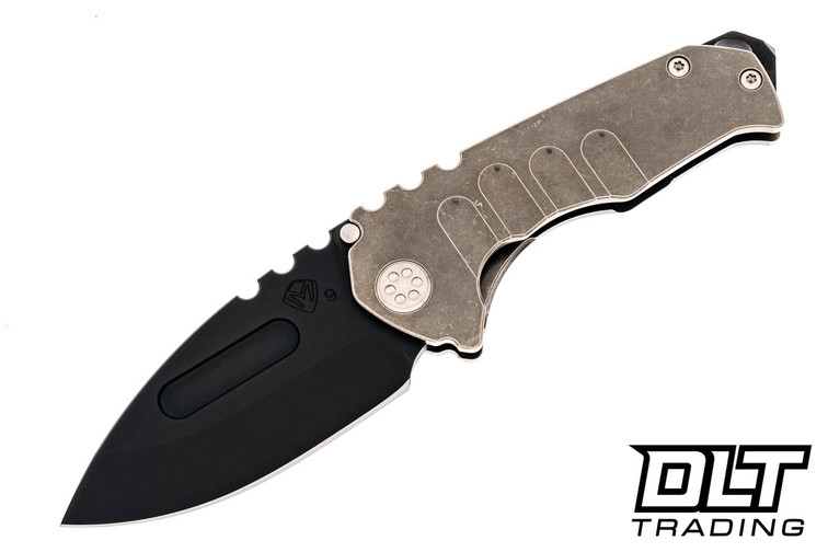 Medford Praetorian Genesis T Drop Point - PVD S90V - Tumbled Titanium Medford Praetorian Genesis T Drop Point - PVD S90V - Tumbled Titanium