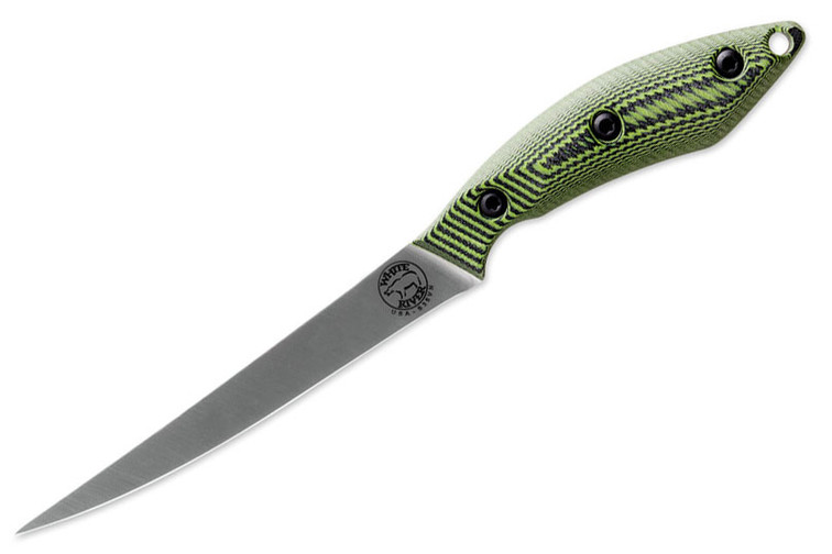 White River 6" Pro Fillet Knife - Green & Black G-10