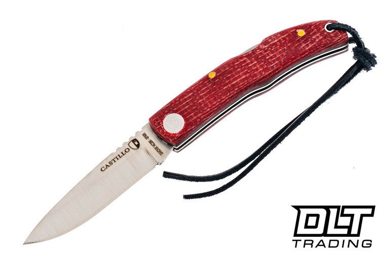Castillo Listo - Chili Red Micarta - Bulk Packaged