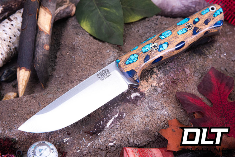 Bark River Bravo 1 Cru-Wear Blue Cholla Cactus with Turquoise - Mosaic Pins - Rampless #1