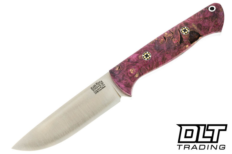 Bark River Bravo 1 Cru-Wear Black Cherry Maple Burl - Mosaic Pins - Rampless