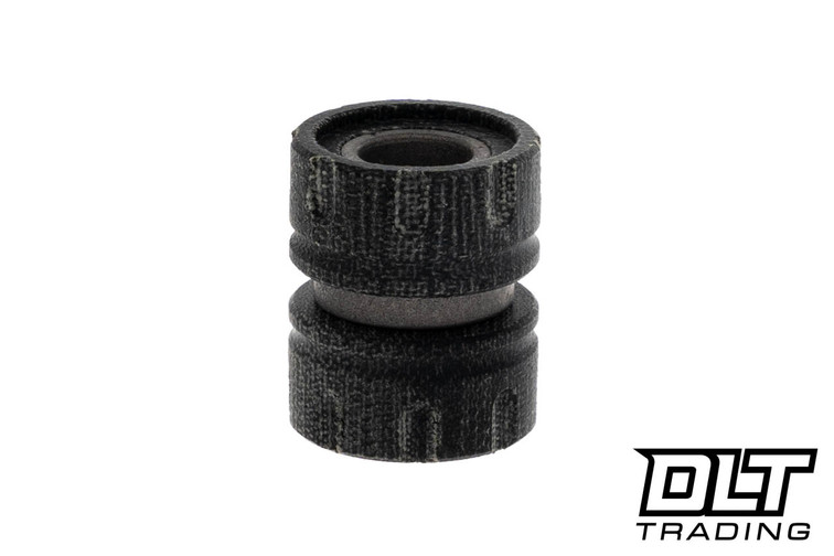 Combat Beads Revolt Bead - Black Micarta - Blasted & Tumbled Titanium Inside