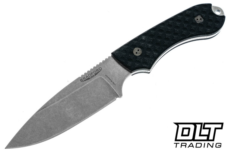 Bradford Guardian 4.2 MagnaCut - Textured Black G-10 - Sabre Grind - Stonewash