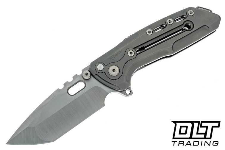 Reate T1000 - Bead Blasted Titanium - Satin Blade