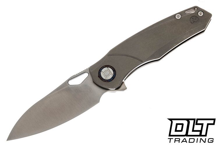 Kunwu Zen Compact Elmax - Titanium - Timascus Pivot - DLT Trading