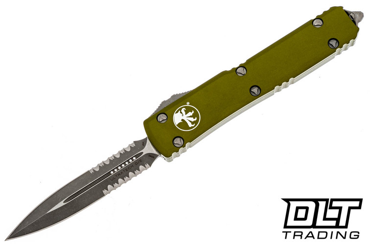 Microtech 122-11APOD Ultratech D/E - OD Green Handle - Apocalyptic Blade Microtech 122-11APOD Ultratech D/E - OD Green Handle - Apocalyptic Blade