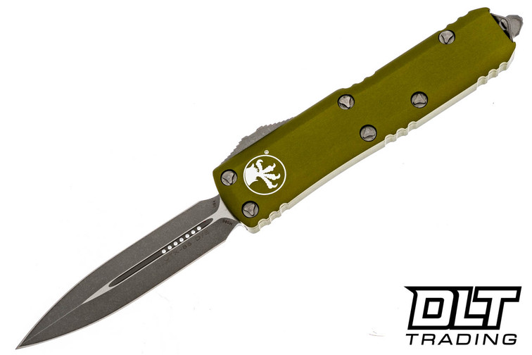 Microtech 232-10APOD UTX-85 D/E - OD Green Handle - Apocalyptic Blade