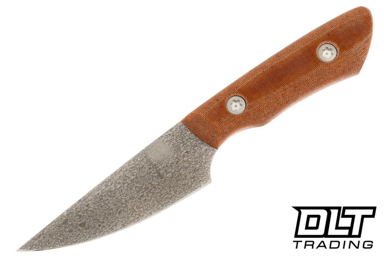 Edge Knife Works Mini Huntsman MagnaCut - Natural Canvas Micarta #1
