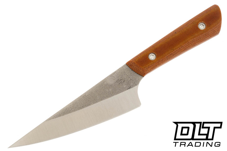 Edge Knife Works 4.5" Utility MagnaCut - Natural Canvas Micarta #4