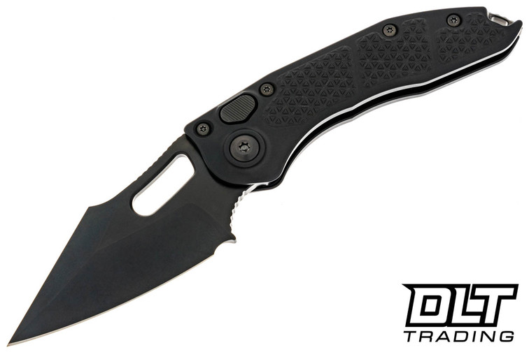 Microtech 169-1DLCTSH Stitch S/E Shadow - Black Handle - Black DLC Blade