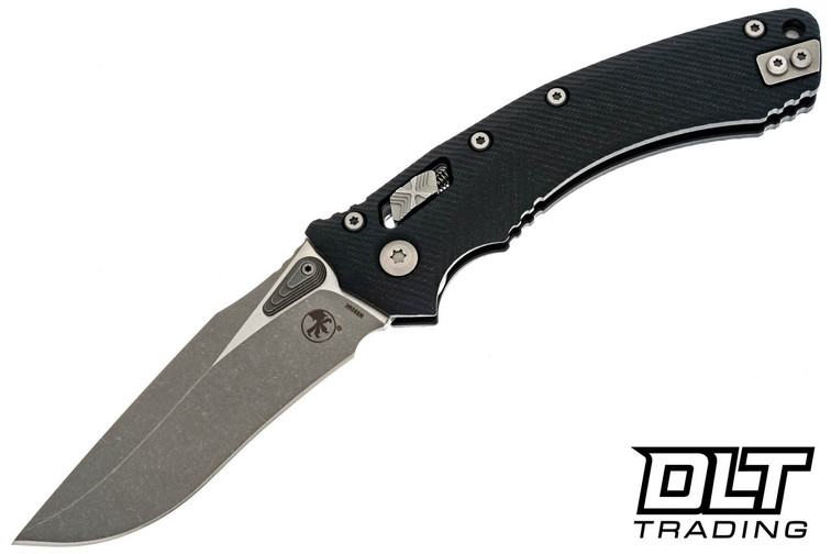 Microtech 137RL-10APFLGTBK Amphibian Ram-Lok - Black Fluted G-10