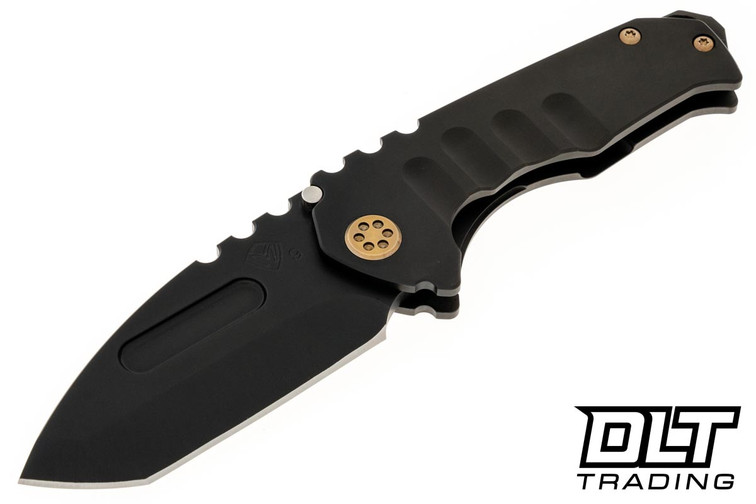 Medford Praetorian Genesis T Tanto - PVD S90V - PVD Titanium - Bronze Hardware & Clip