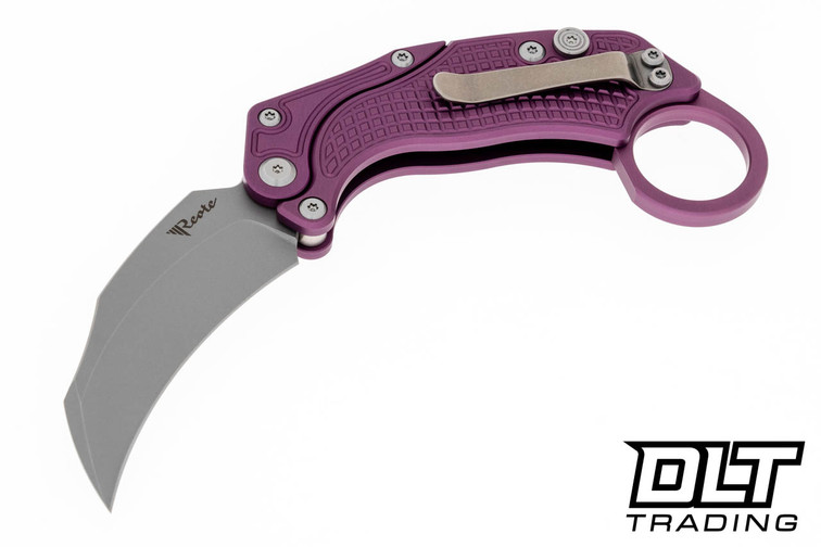 Reate EXO-K Karambit - Purple Aluminum - Stonewashed