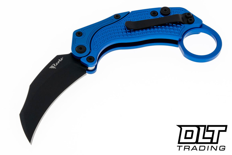 Reate EXO-K Karambit - Blue Aluminum - Black PVD