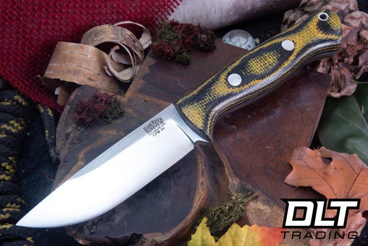 Bark River Bravo 1 3V Yellowjacket Burlap - Thick Black Liners - Rampless