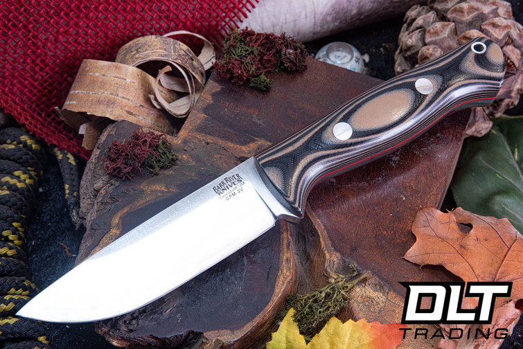Bark River Bravo 1 3V Urban Camo G-10 - Cherry Red Liners - Rampless